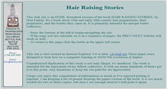 Desktop Screenshot of hairraisingstories.com
